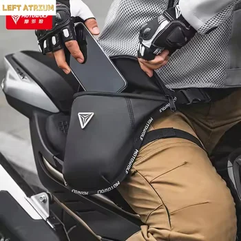 Motowolf Men Motorcycle Leg Bag Waterproof Bike Leg Pouch Lightweight Casual Running Thigh Bag Outdoor Sport Waist Pack Black 1