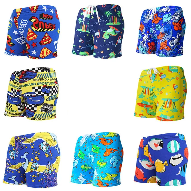 Детские плавки плоские камуфляжные шорты с принтом для мальчиков Большой Весенний купальный костюм для мальчиков 1