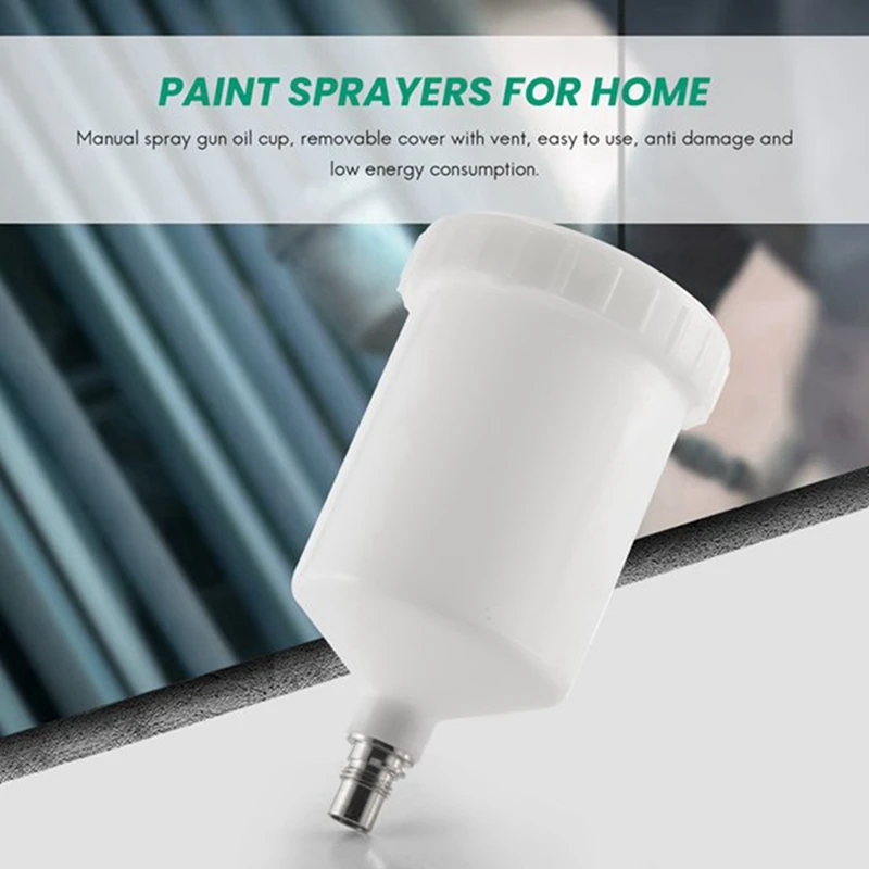 2 Pcs Hvlp Paint Cup Pot White Automotive Supplies For Sata Sprayer Cup Connector Jet Paint Sprayer