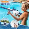 Electric Water Gun for Adult Kid  Long Range  Automatic Squirt Guns Summer Outdoor Swimming Pool Party Soaker Shooting Game Toys 5