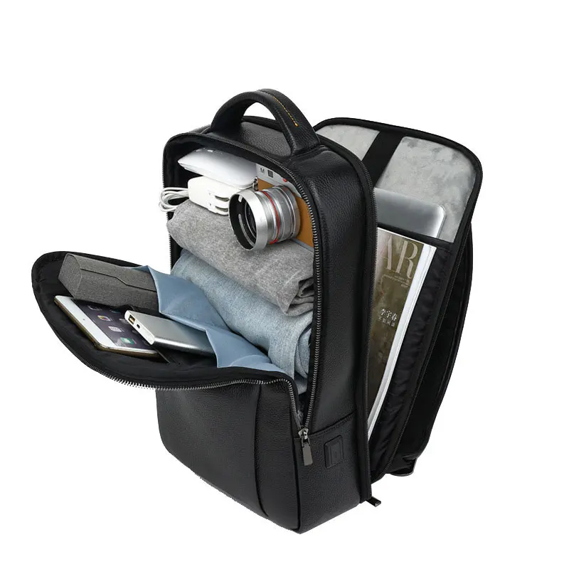 16 Inch Computer Bag Men Genuine Leather High Capacity Cowhide Travel Backpack New Top Layer Business Backpacks For Branded Bags