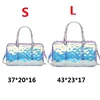 Colorful Bright Travel Bag Summer Women's Beach Handbag Leisure Fitness Swim Gym Bag Clear Jelly Portable Laser Transparent Tote 6