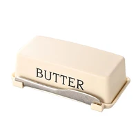 Boîte de récipient au beurre et au fromage ; Stockage au comptoir ; livré avec couvercle et couteau pour un rangement facile au réfrigérateur 5