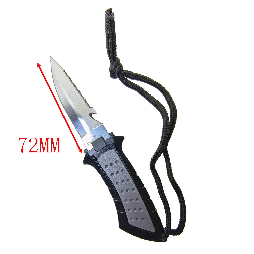 420 Stainless Steel Scuba Diving Boating Low Volume Stainless Steel Blunt Tip BCD Knife BC Point Knife 2