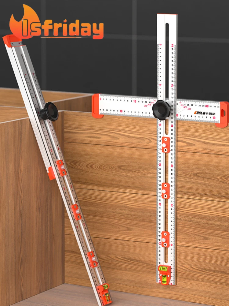 60CM-High-Precision-Angle-Ruler-Woodworking-Scribe-Drawing-Marking ...