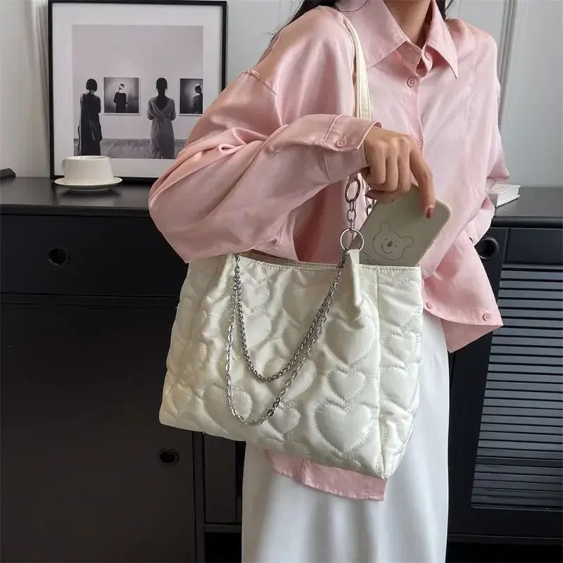 

Сумка-тоут женская на молнии, из нейлона, 2024