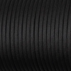 Premium Tactical 7 - Strand Paracord - Durable Outdoor Survival and Camping Rope (Multiple Lengths Available) - 3m (B02Black)