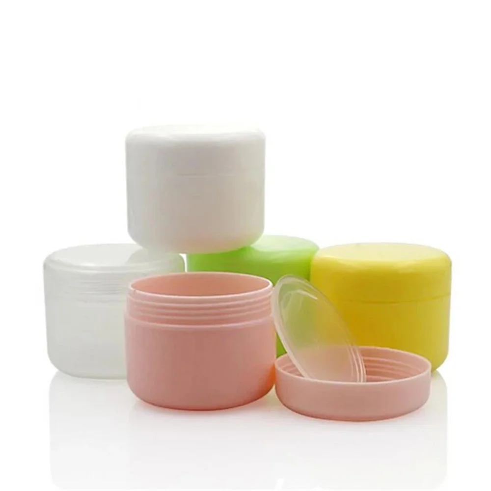 Plastic Containers With Lids & Liners Travel Jars Lotion Bottle Pot Boxes For Face Cream Makeup Hair Care Paste 5pcs/lot refillable bottle,refillable lotion bottle,refillable empty bottle,refillable cosmetic bottle,cosmetic bottle,cosmetic bottle set,refillable liquid container,cosmetic dispenser bottle,makeup empty bottle,refillable bottle set