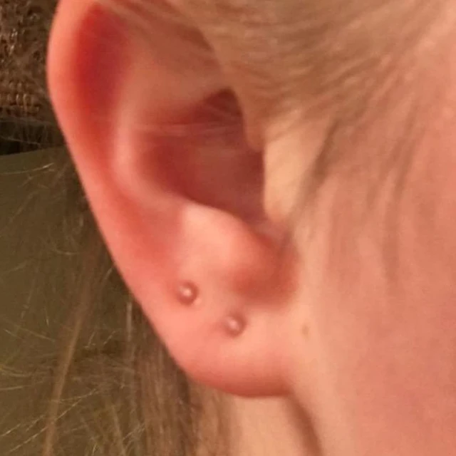 Clear Piercings Prjndjw 16G Flat Back Clear Earrings For Sports