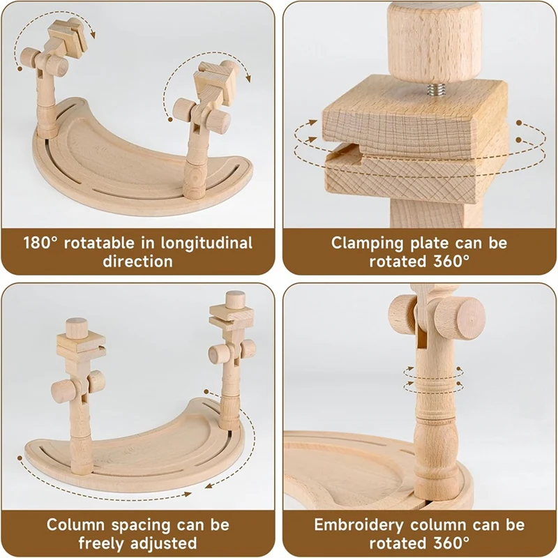 Good-Embroidery Hoop Stand Adjustable-360&deg;Rotated Embroidery Frame Stand, Embroidery Stands For Hand Work Art Craft