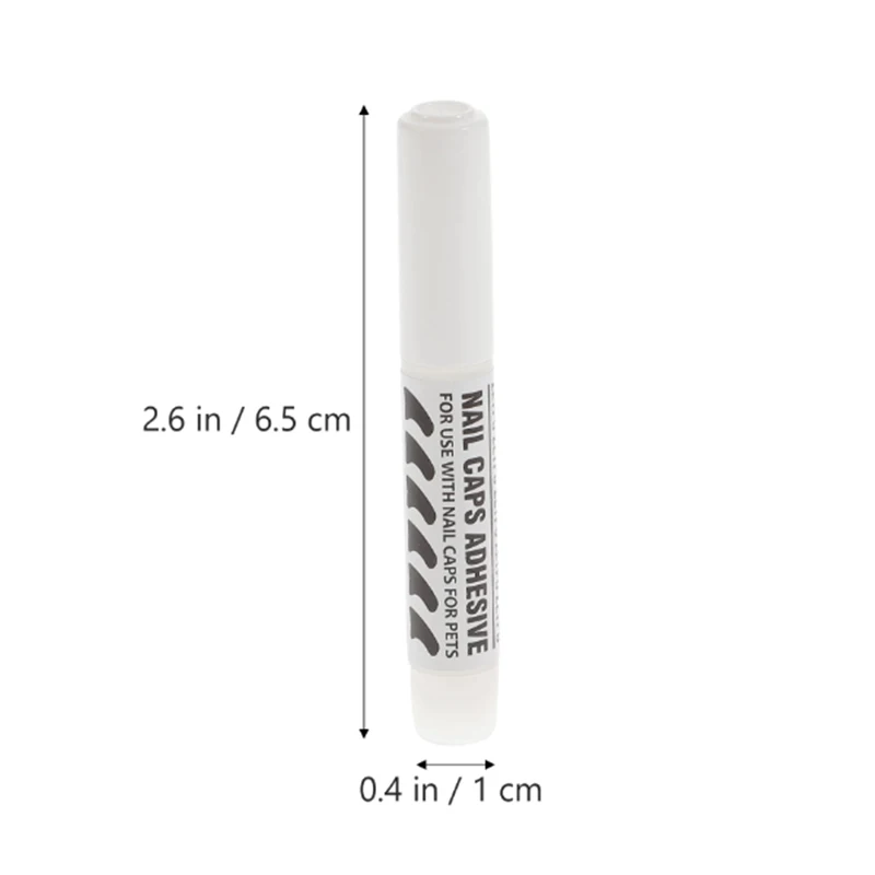5pcs Glue and Applictor Pet Cat and Dog Nail Cover Claw Caps 4