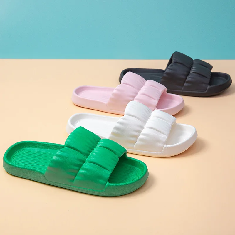 ★2023SS新作★NERDY★Popo Fleece Slides Amazon.com | Jaeynow Cloud Slides for Women Men,EVA Soft