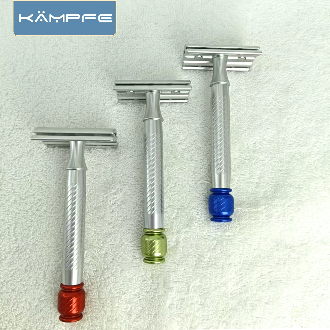 KAMPFE Vintage Aluminum Manual Safety Razor Closed Comb Men Shaving ...