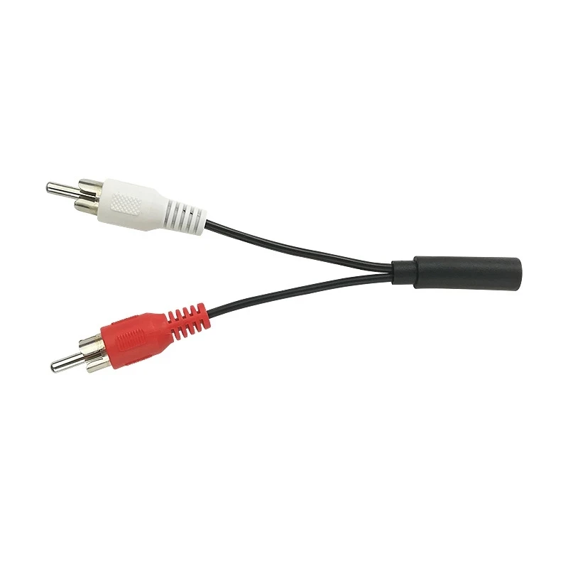 

3.5mm Y Adapter Female Connector Jack Stereo Cable Y Plug To 2 RCA Male Adapter 3.5 Audio Aux Socket Headphone Cable