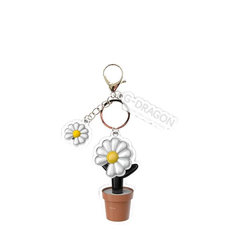 Kpop G-Dragon Lightstick Keychain Keyring Acrylic Double Sides Pendant Daisy Design Backpack Pendant Fans Collection Gift 5