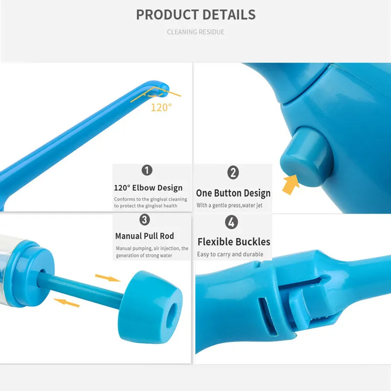 Oral Irrigator Portable Dental Flosser For Cleaning Teeth Water Thread Flosser Nozzle Mouth Washing