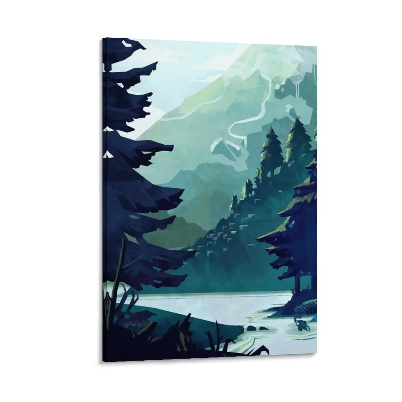 

Canadian Mountain Canvas Painting aesthetic room posters for room nordic home decor Decoration for bedroom
