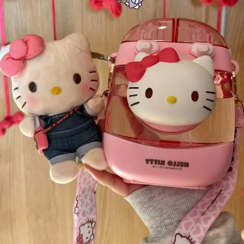 Cartoon Sanrio Hello Kitty Plush Keychain Kawaii Camera Kt Plush Pendant Anime Peripheral Stuffed Toys Zipper Decoration Gifts 5