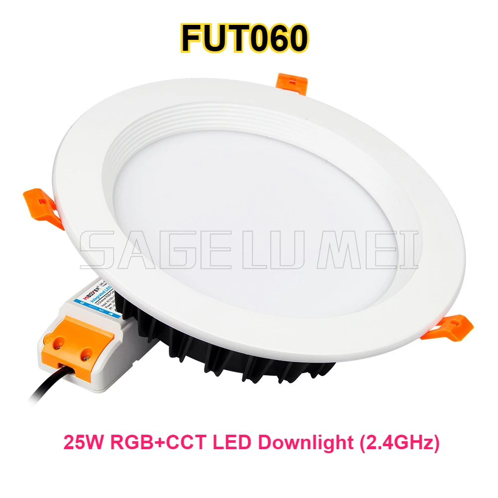 MiBoxer 6/9/12/15/18/25W RGB + CCT LED Downlight Dimmable FUT060 FUT062 FUT063 FUT064 FUT065 FUT066 FUT068 FUT092 Remote FUT069 led downlight recessed ceiling spotlight ceiling lamps