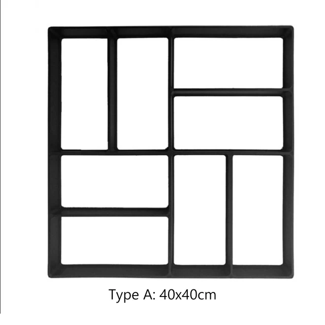 Kerti Séta Járda Penész Diy Kézi Burkolás Cement Tégla Út Beton Útkészítő Formák Újrafelhasználható Manuálisan - Image 6