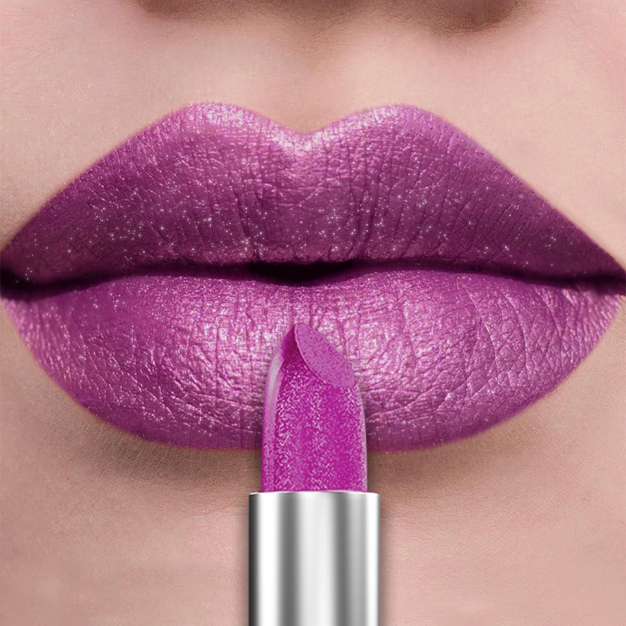 thumbnail image 1 of 21Colors Bold & Intense Glitter Shiny Metallic Lipstick Pearlescent Lip Tint,Long Lasting Lip Senior Matte Lip Makeup Gifts for, 1 of 5