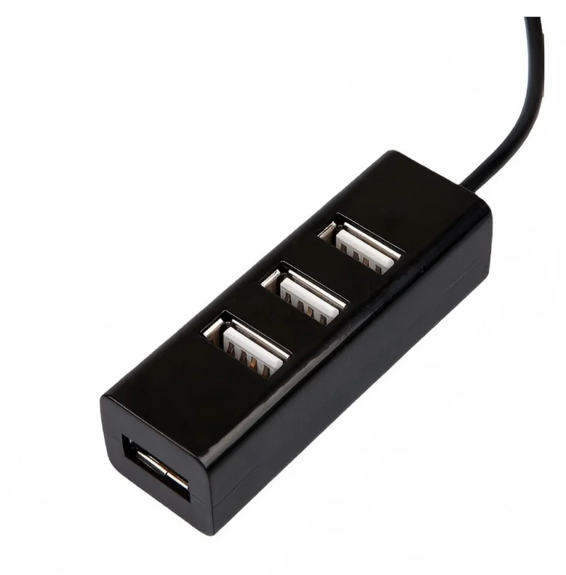 USB Hub Adapter Mini 4-Port USB 2.0 Hub Adapter High-Speed Hub USB Splitter Converter All-in-One Computer Accessory