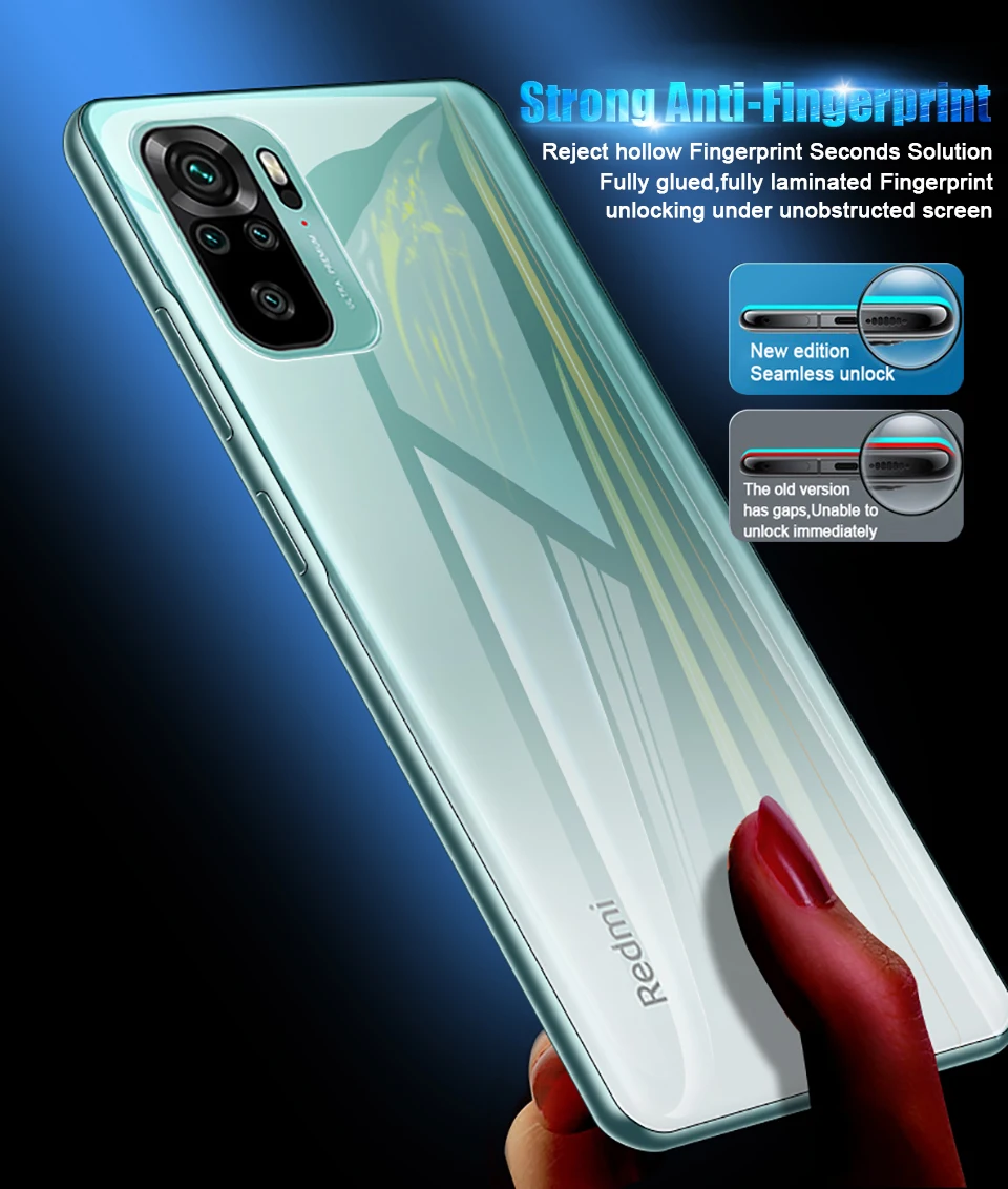phone protector Full Cover Back Screen Protector Soft Film For Redmi Note 11 10 9 8 7 Pro 11 10S Hydrogel Film For Redmi 9C 9A 9T Pro Not Glass mobile screen guard