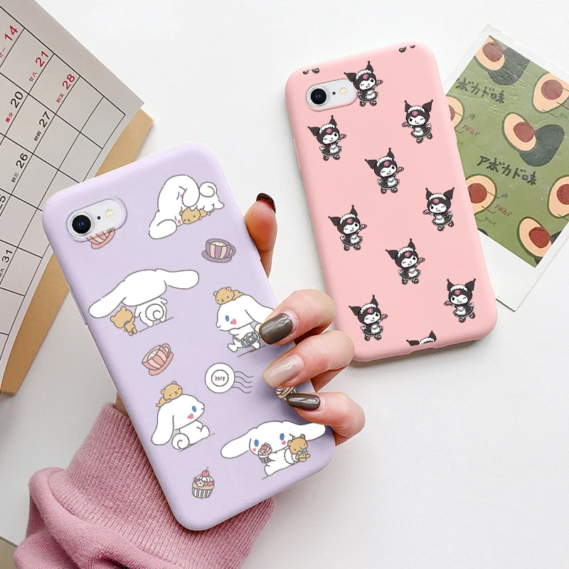 For iphone 6 6s Plus Case Kuromi Melody Phone Cover Anime Sanrio Soft  Silicone Funda For iphone 6 6+ 6S+ Capa Bags Cute Cartoon