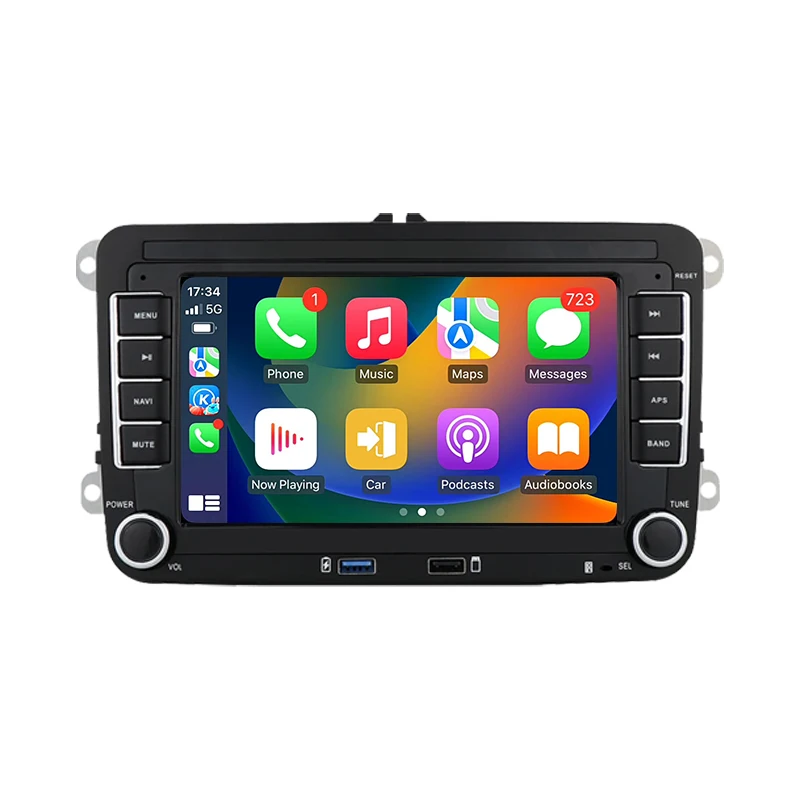 Car Radio Wireless CarPlay Android Auto For VW Volkswagen Polo Tiguan Golf Passat B6 B7 Jetta Skoda Octavia SEAT Multimedia 2din