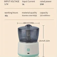 Multifunctional Food Processor - Cordless  Meat & Vegetable Grinder, Chopper, Meat Grinder, Dicer - Portable Mini Food Machine 1