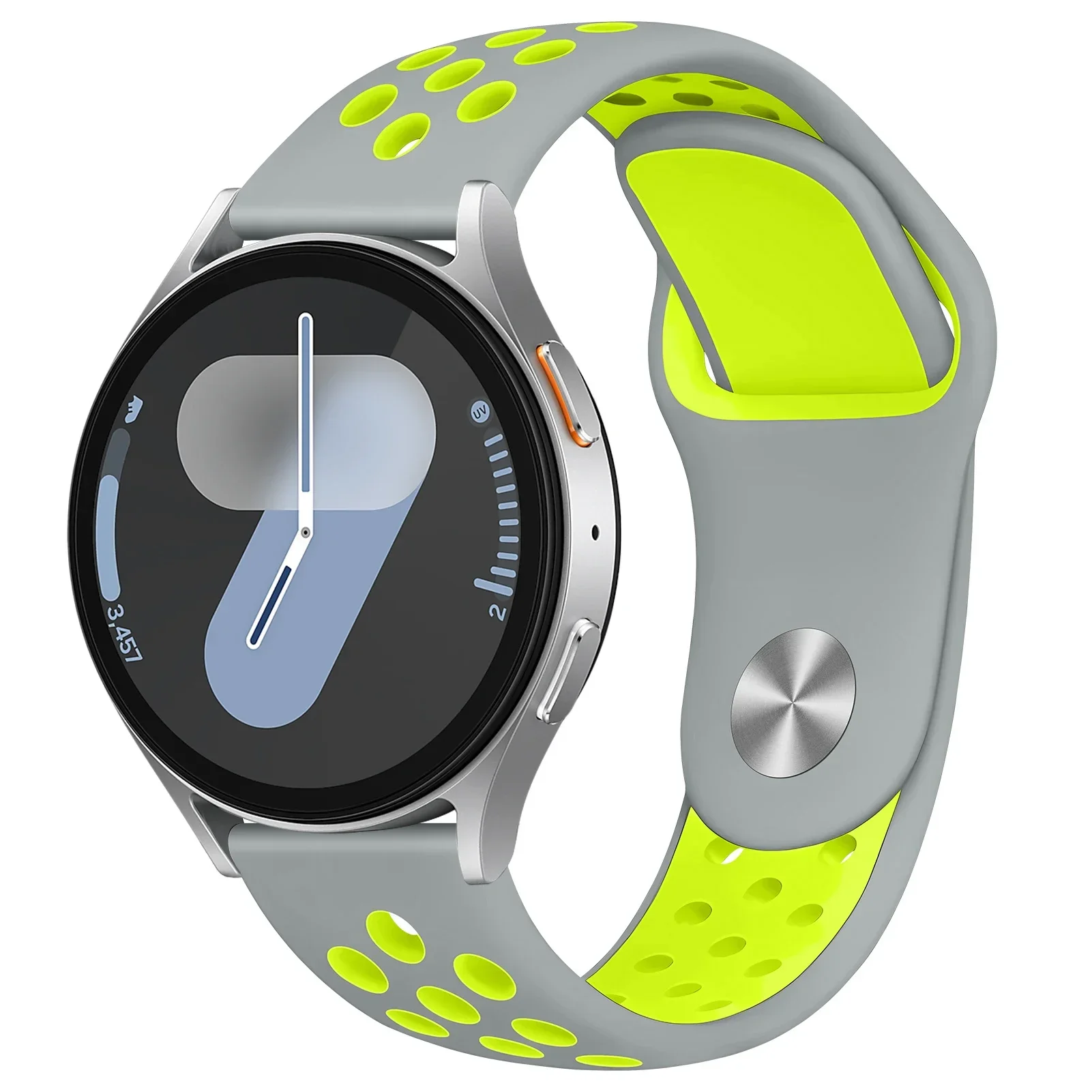 ตัวเลือกสินค้า สายซิลิโคนยืดหยุ่น 20-22 มม. สำหรับ Samsung Galaxy Watch 7/6/5 40-44 มม. และ Huawei Gear S3 43-47 มม.