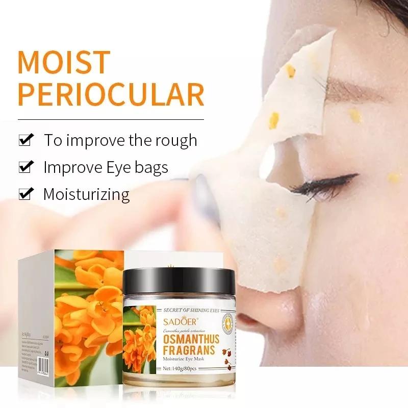 

80Pcs Gold Osmanthus Eye Mask Women Moisturizing Anti Wrinkle Remove Dark Circles Eye Patches For Eyes Skin Care