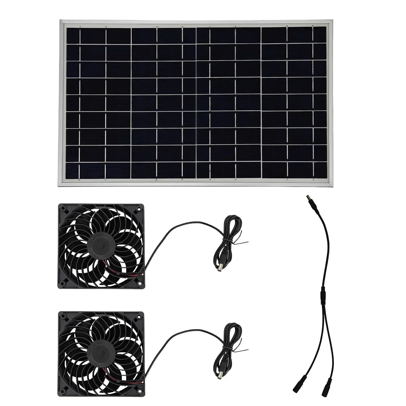 EESBAO  New 10W  Solar Pet House Exhaust Fan Chicken House Ventilation Cat Kennel Circulating Cooling Small Cooling Fan