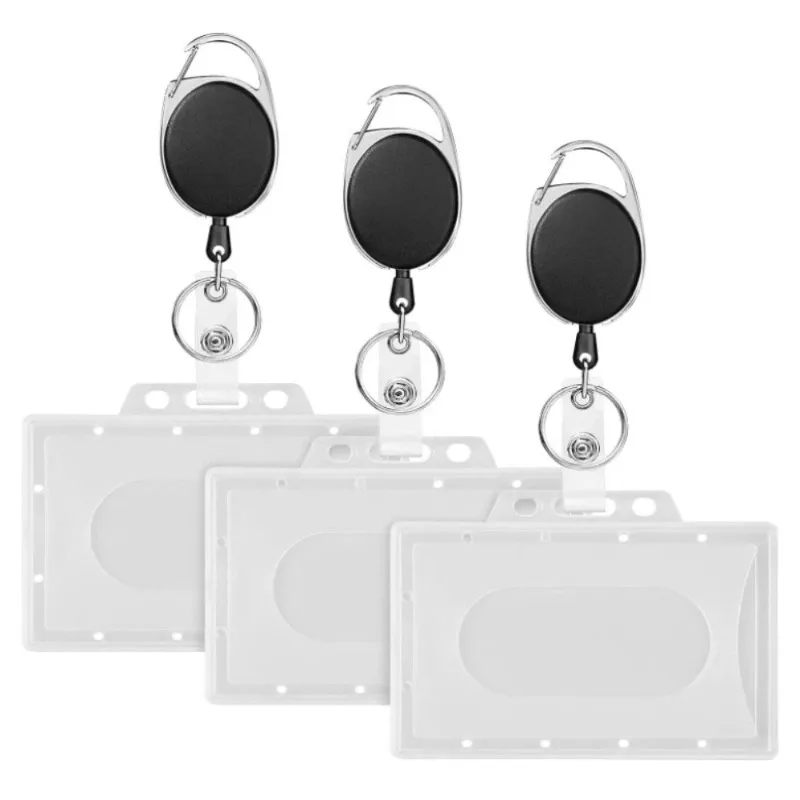 1pc ID Tag Staff Work Pass Card Holder Business Employee Name Badges ...