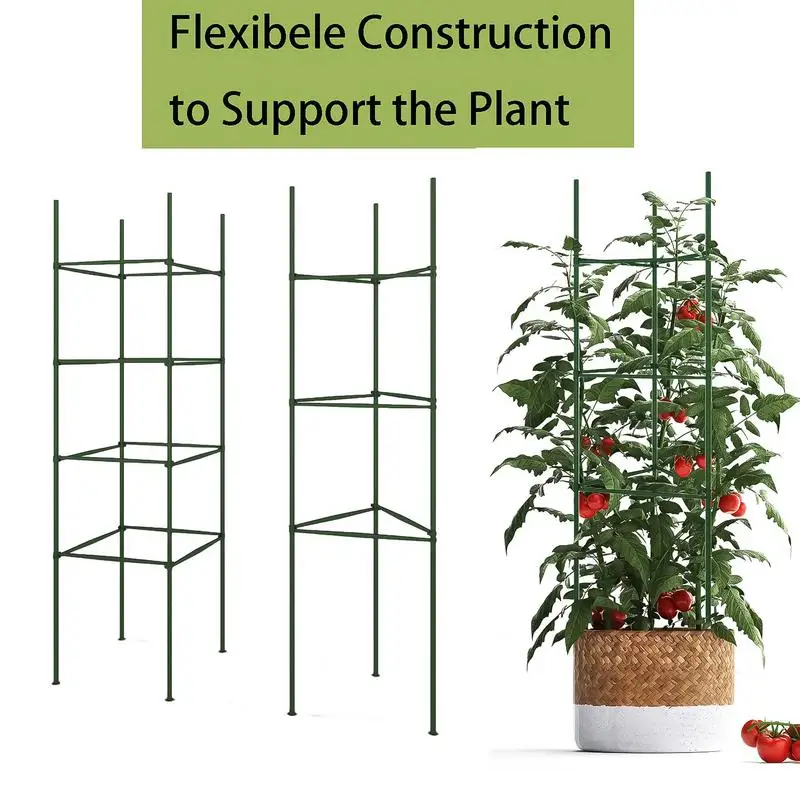 Plant Stake Arms For Tomato Cage Climbing Plant Stakes Stand Supports Trellis Connector For Tomato Vegetable Fruit