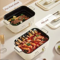 5L Electric Cooker Multi-functional Non-stick Electric Wok Home Large-capacity Hot Pot 2 Gear Temperature Adjust Frying Pan 220V 1