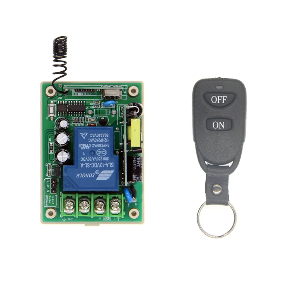 Remote Control Switch AC85V~250V High-Power RF Line Control Outdoor Advertising Light Box Oxygenation Equipment Power Off