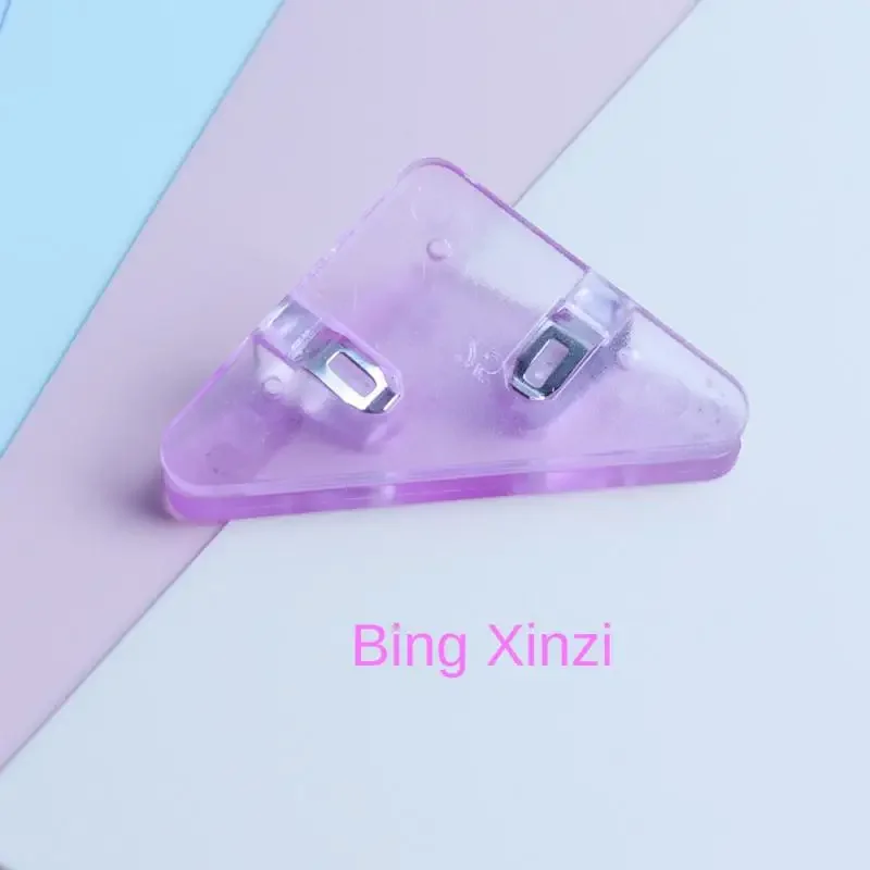 Kawaii 삼각형 코너 클립 파일 종이 클립, 파일 인덱스 사진 클램프 페이지 거치대, 한국 문구 사무실 책상 정리함, 5 개