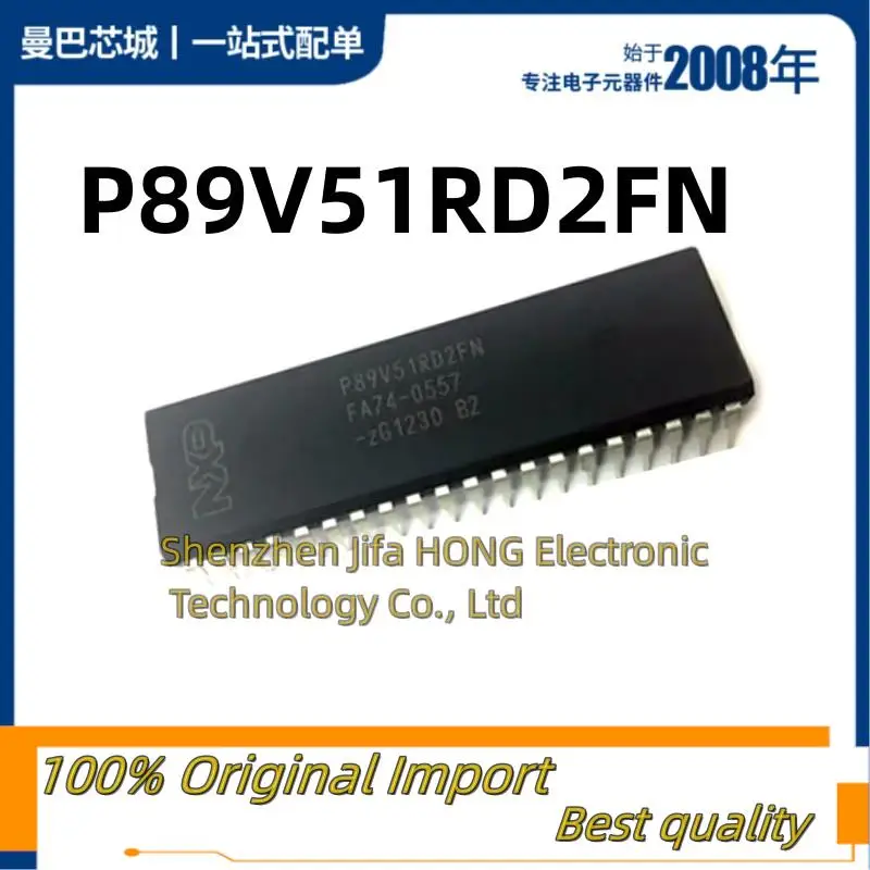 

10PCS/Lot P89V51RD2FN P89V51RD2BN DIP-40 Imported Original Best Quality