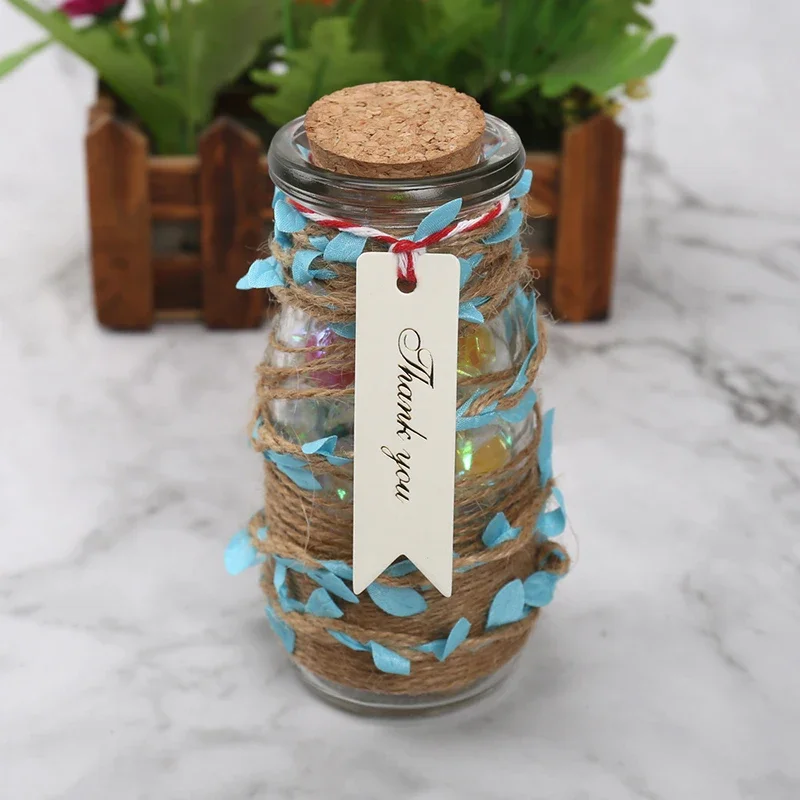 Gold Foil Thank You Tag 100pcs Cake Decoration For Wedding Guest Gift Birthday Party Labels Paper Tags Gift Listing Card