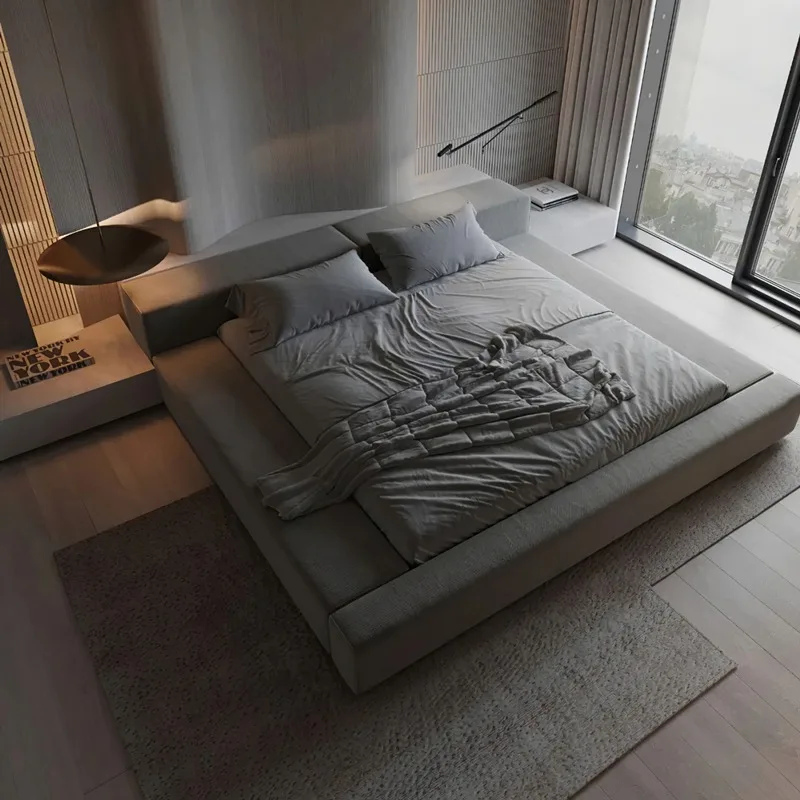 Lit Double vert esthétique moderne, meubles de chambre à coucher luxueux, ensemble complet, décoration de maison élégante, accessoires de sommeil de rêve 1 Lit Double vert esthétique moderne, meubles de chambre à coucher luxueux, ensemble complet, décoration de maison élégante, accessoires de sommeil de rêve 1
