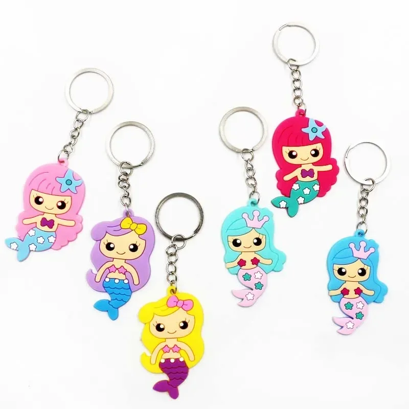 Little Mermaid Party Supplies Mermaid Bracelet Ring Necklace Keychain Birthday Party Decorations Kids Baby Shower Favors