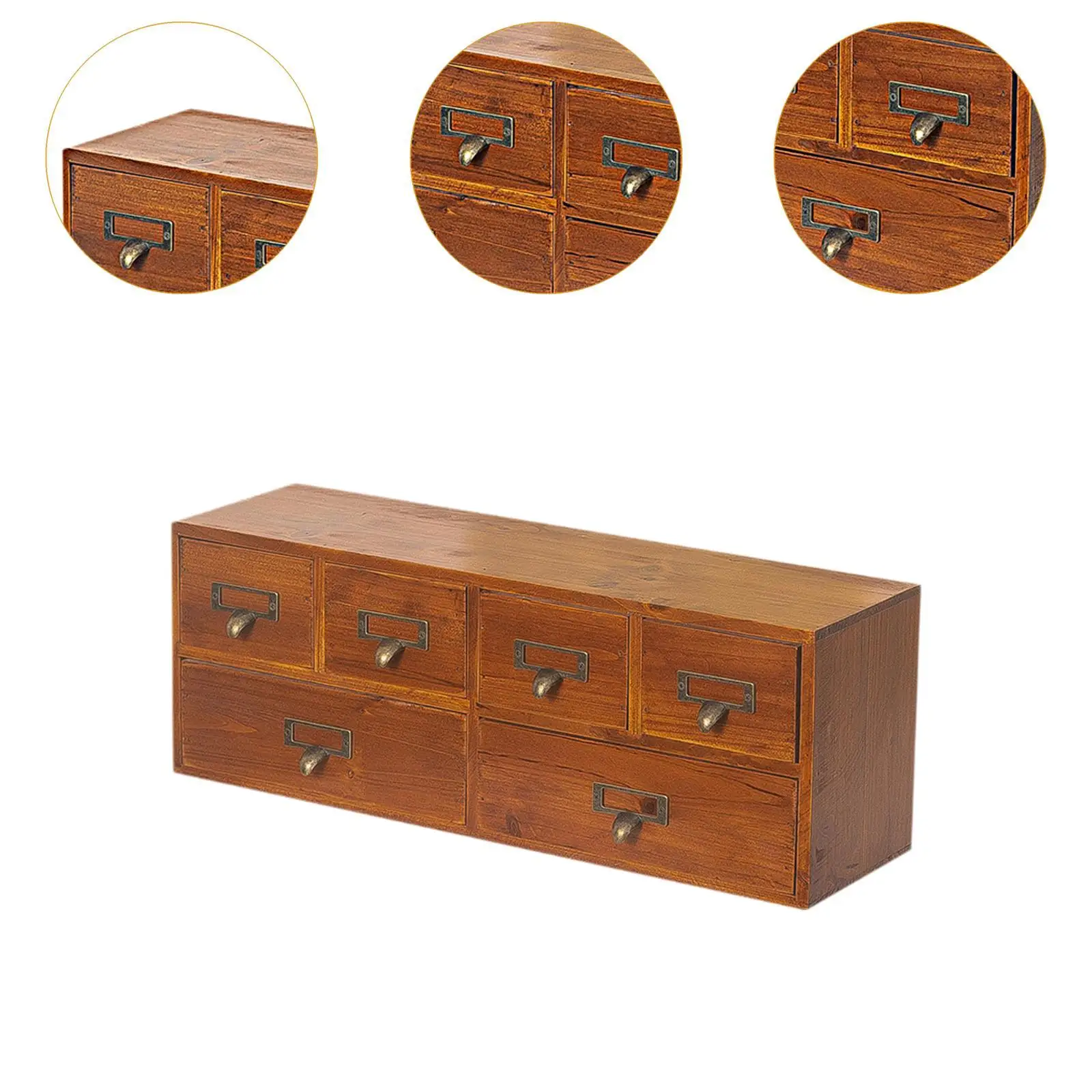 6 Drawer Desk Organizer Wooden Storage Box Card Holder Makeup Organizer Wood Storage Drawer Dresser for Living Room Bathroom 6 Drawer Desk Organizer Wooden Storage Box Card Holder Makeup Organizer Wood Storage Drawer Dresser for Living Room Bathroom