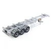 1/14 RC Metal Frame Trailer 3-axle Trailers for Remote Control Tractor Truck Dumper Tipper Car DIY Mode 40 Feet Container Toy 4