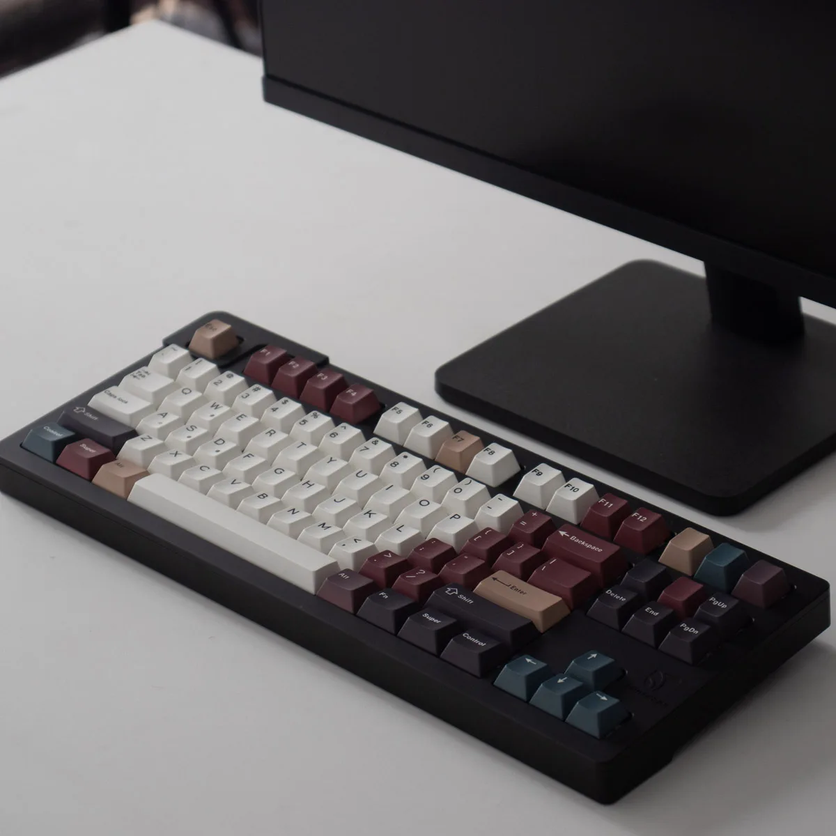 Teclado Mecânico Pbt Keycaps Cap Chave Luz Mista Sublimação de Corante Perfil Cereja Esculpida a Laser Oem mx Novo