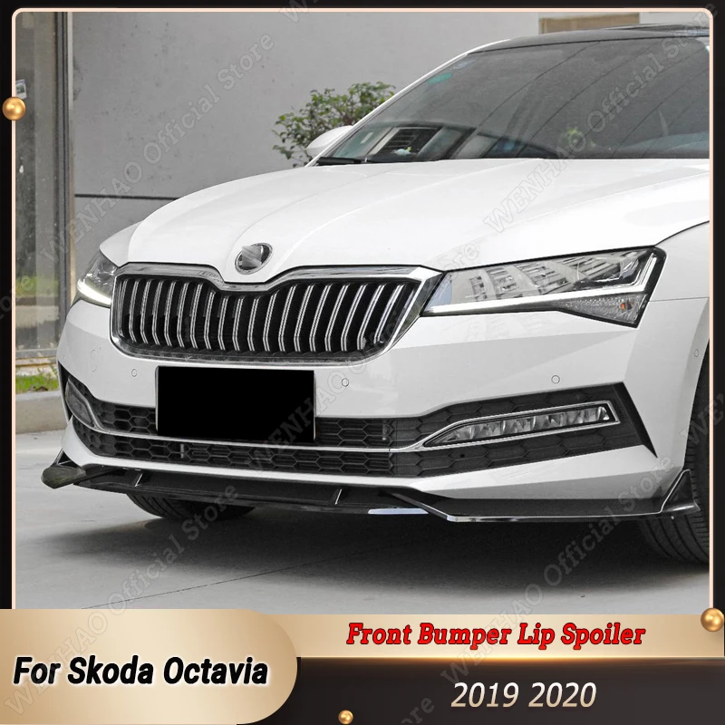 

3 шт., защитные накладки на передний бампер Skoda Octavia 2019 2020