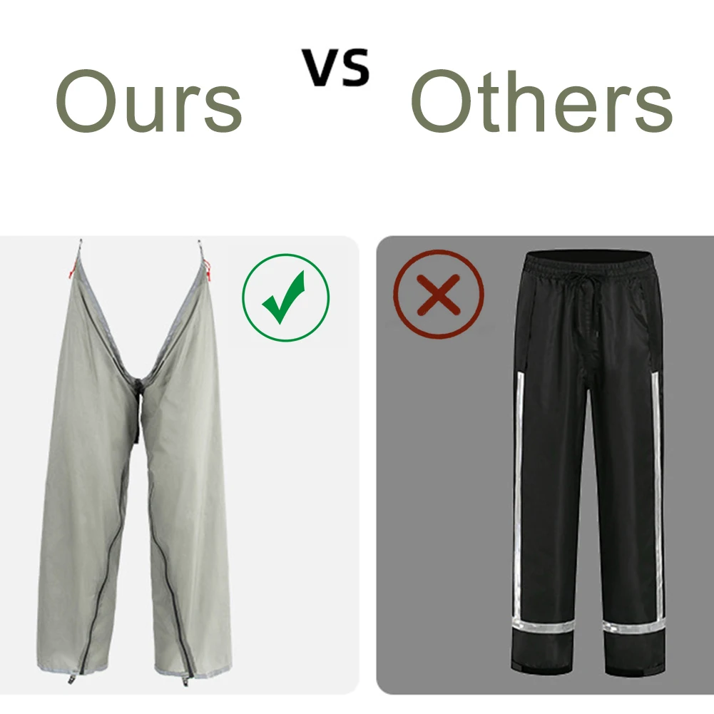 Silicone Coated Nylon Waterproof Pants Leg Sleeves Ultralight Rain Trouser Separable Pant Legs Outdoor Camping Equipment 20D