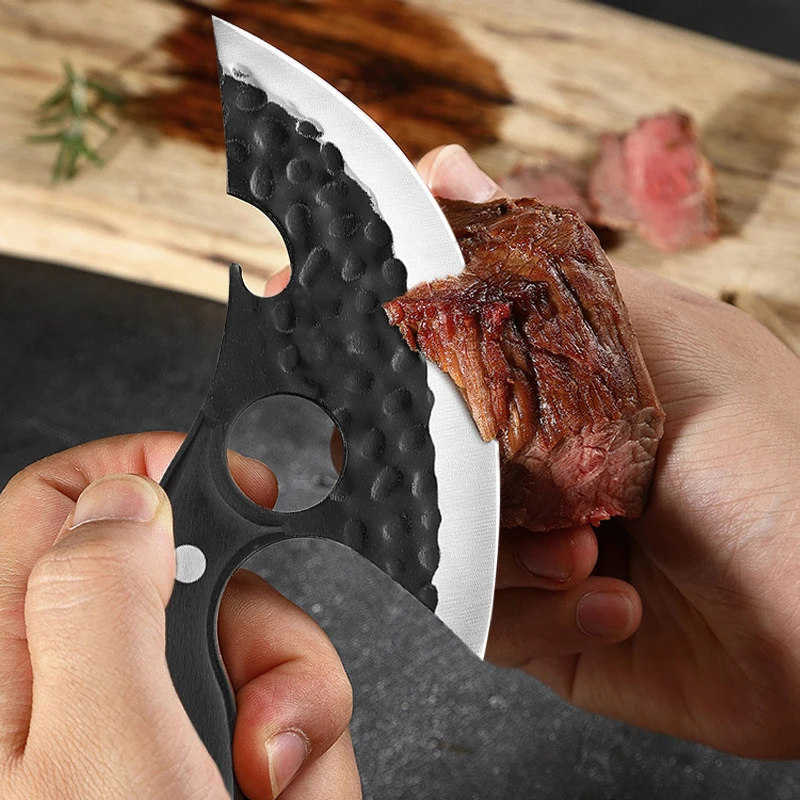 Description Picture 3 of itemMultifunctional Knife Meat Cleaver Bone Cleaver Forging Knife Stainless Steel Kitchen Knife Cooking Tools BBQ