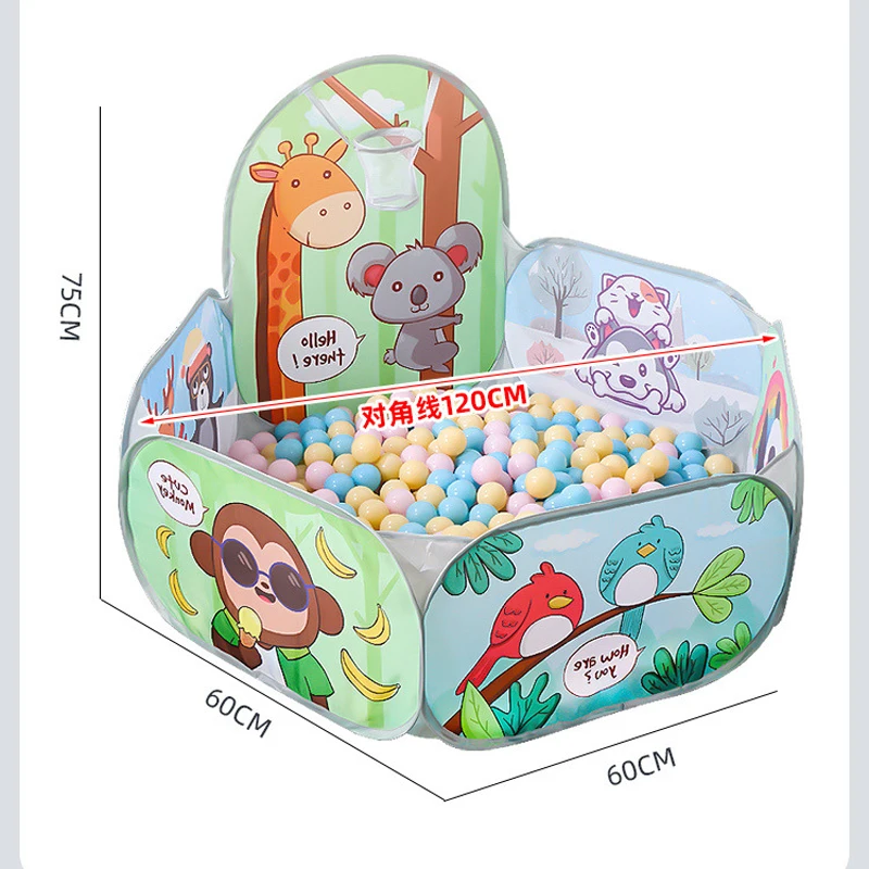 1.2M Cartoon Baby Pools Ball Pit Dry Pool Balls Outdoor Games Kids Playpen Ball Box Baby Pool Portable Children's Pool Balls 6