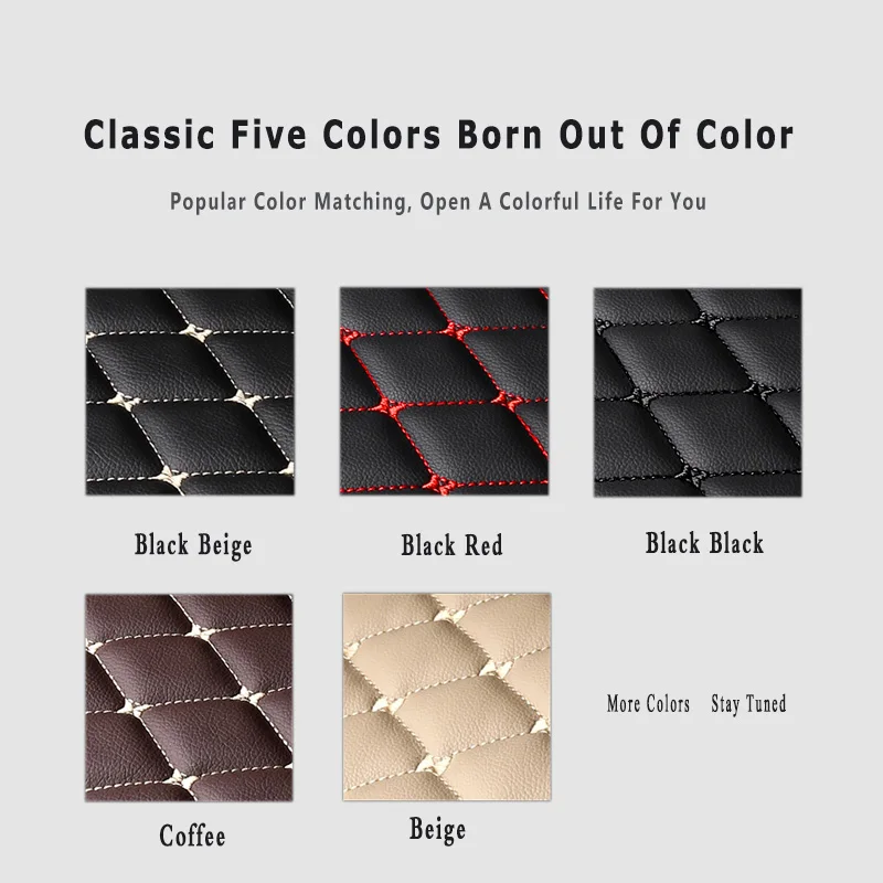 CLIM ART Honeycomb Custom Fit Floor Mats for Toyota Camry 2015-2017, 1st ＆ 2nd Row, Car Mats Floor Liner, All-Weather, Car Accessories for Man ＆ Wom - 2